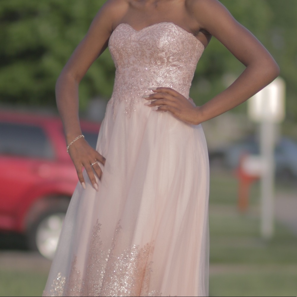 Rose Gold Prom Dress